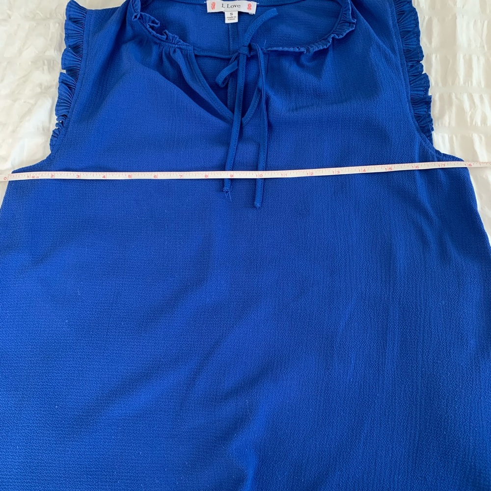 L Love Blue Ruffle Rank - Picture 11 of 16